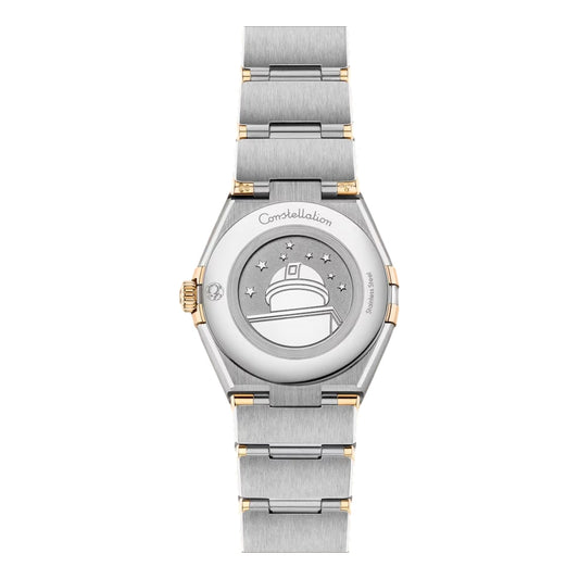 OMEGA Constellation Quartz Yellow Gold and Steel 28mm - White on Bracelet