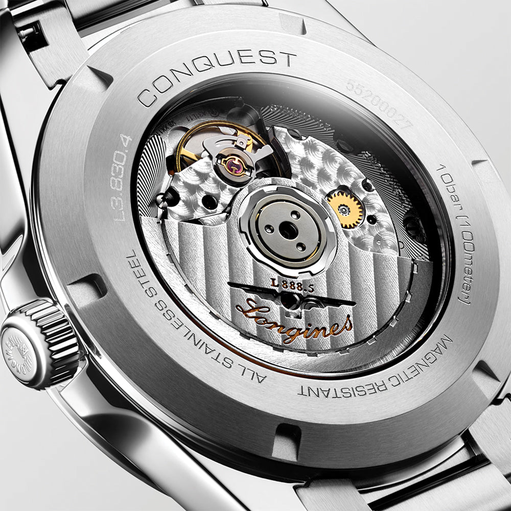 longines Conquest 41mm - Sunray Black on Bracelet